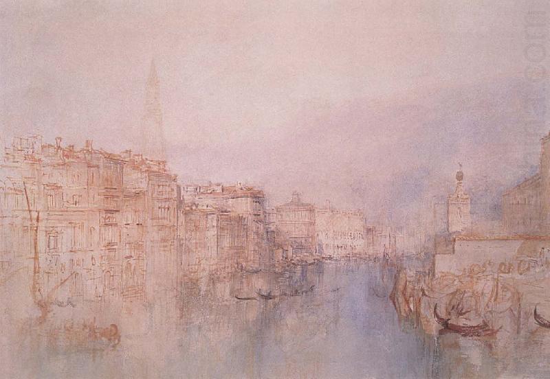 The Grand Canal looking towards the Dogana, J.M.W. Turner